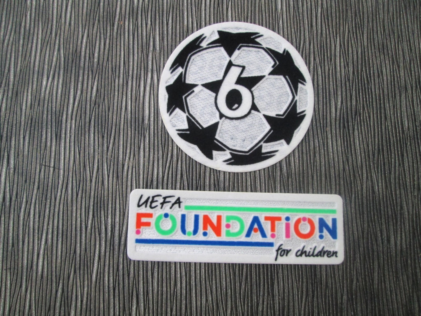 2021-2024 6 x Champions League patch player size Foundation Iron Press Liverpool