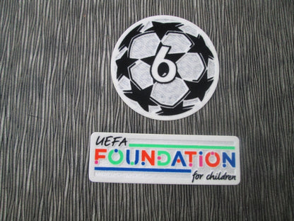 2021-2024 6 x Champions League patch player size Foundation Iron Press Liverpool