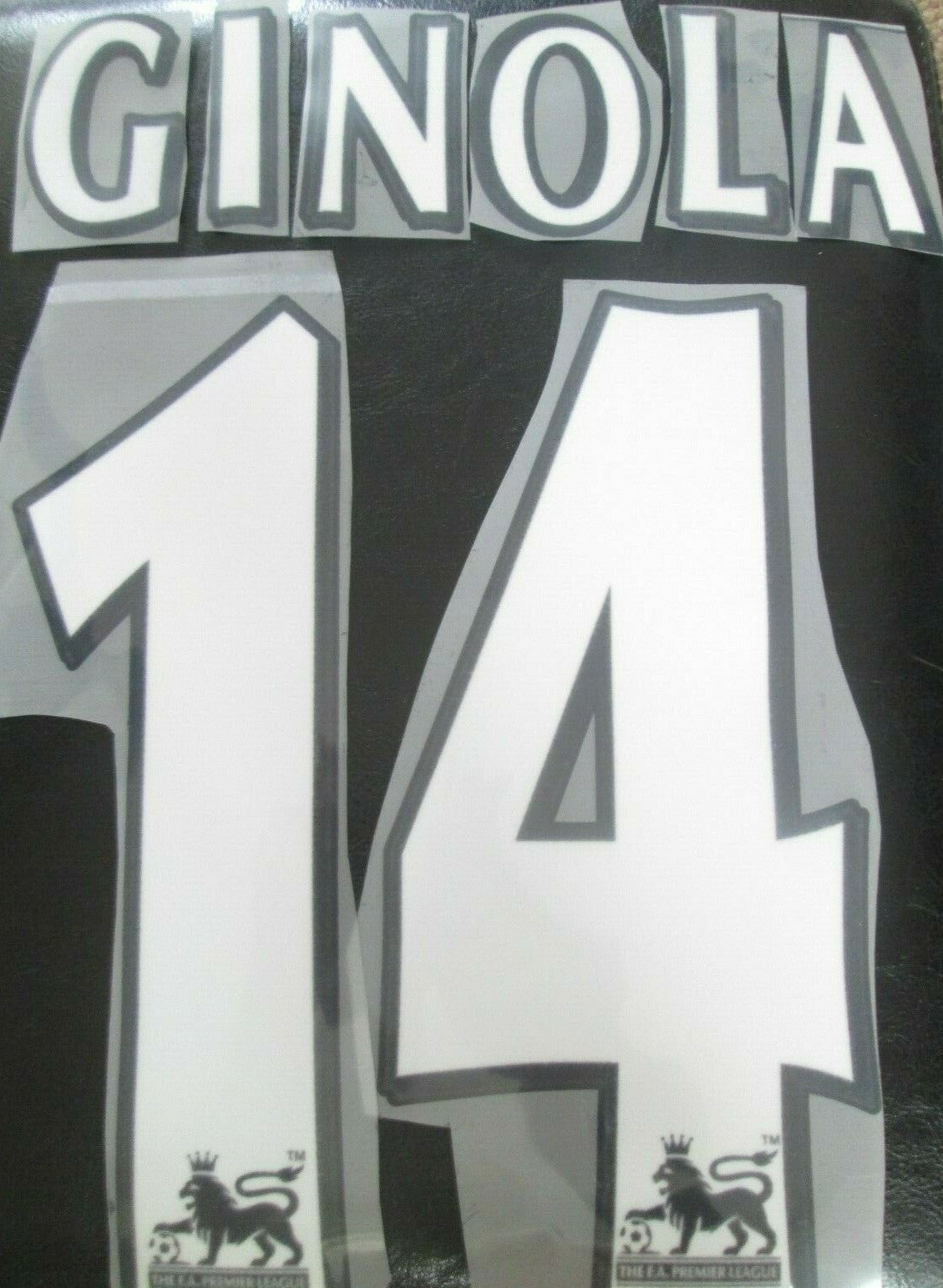 GINOLA #14 Newcastle 1997-2003 Player Size Premier League White Nameset UK STOCK