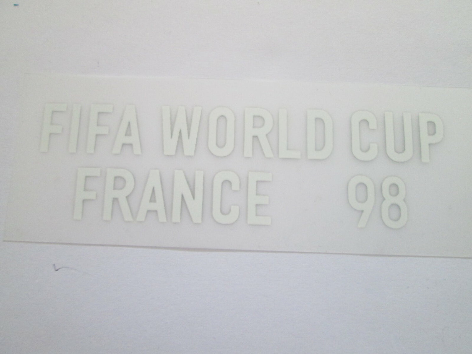 France world cup 1998 White player size  Iron On Heat Press badge UK STOCK