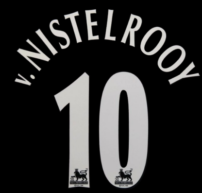 V.Nistelrooy Man United #10 1997-2006 EPL Player Size Premier League Nameset