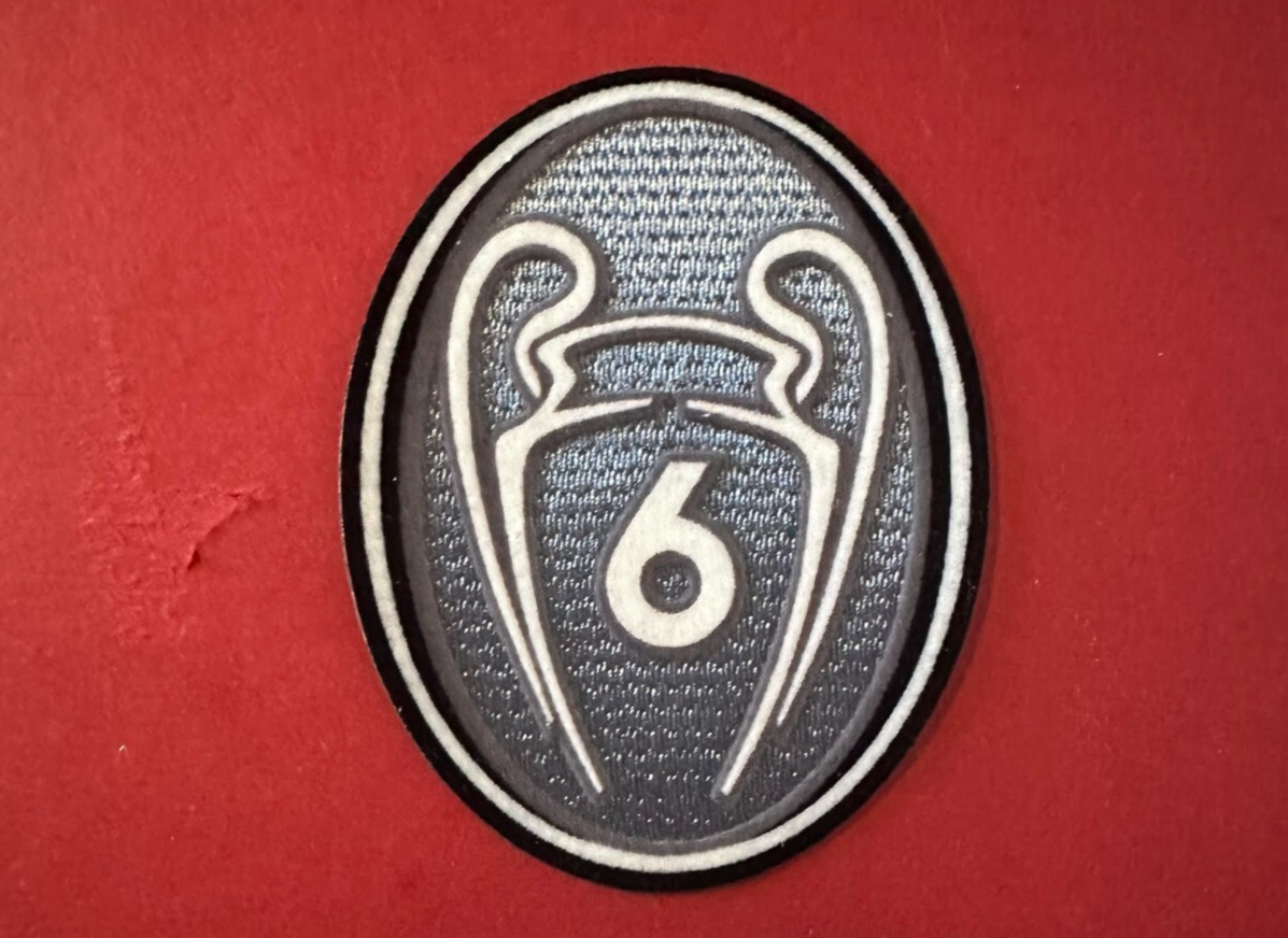 6 X Champions League patch player size  Iron On Heat Press Liverpool UK STOCK