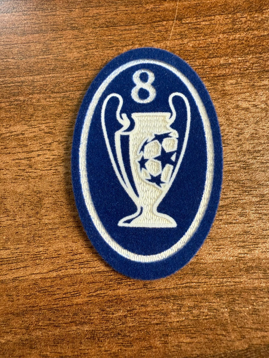 8 X Champions League patch player size  Iron On Heat Press UK STOCK Real Madrid