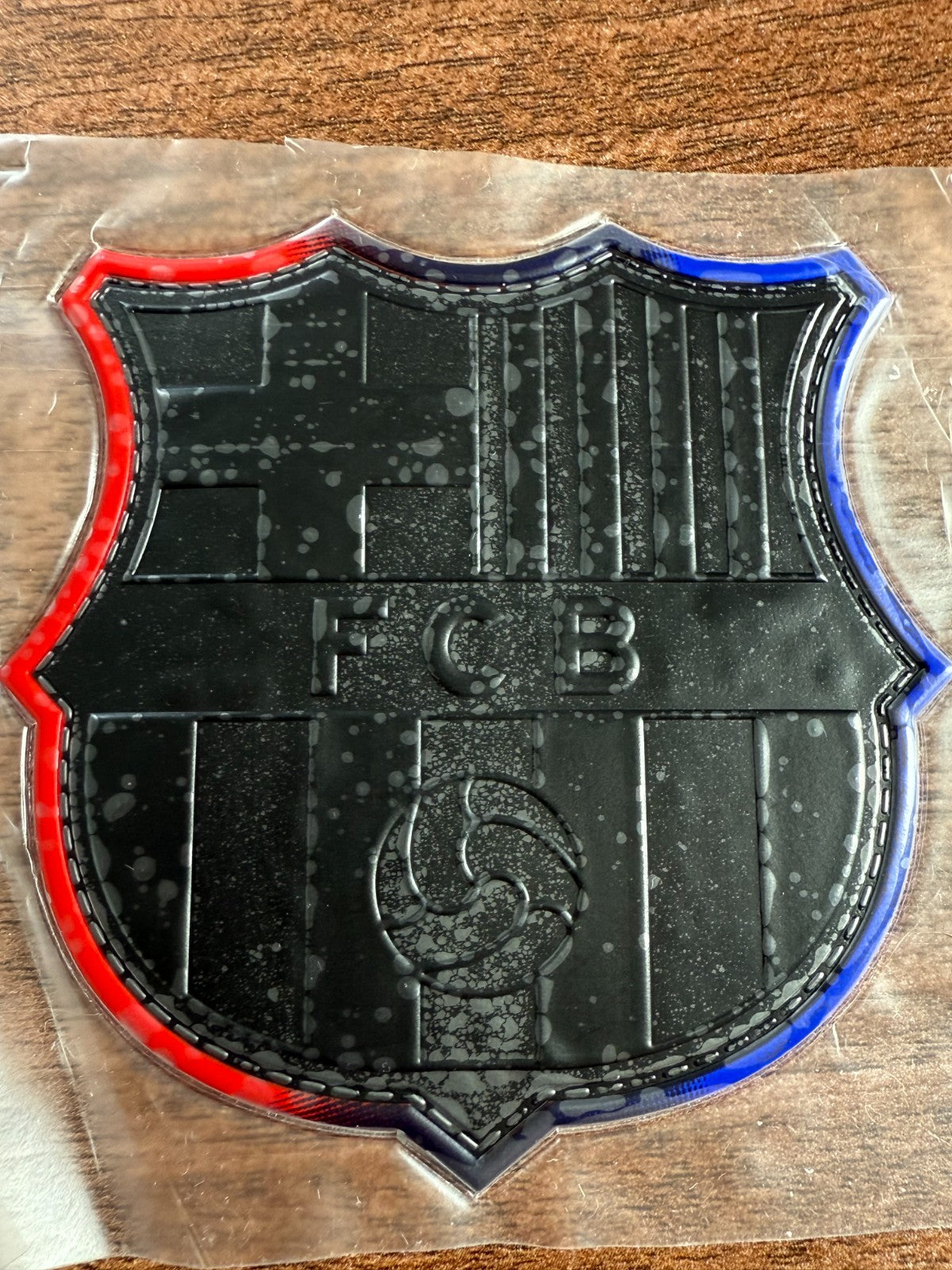 La Liga Barcelona Blackout Silicon Iron On Player Size Patch Badge