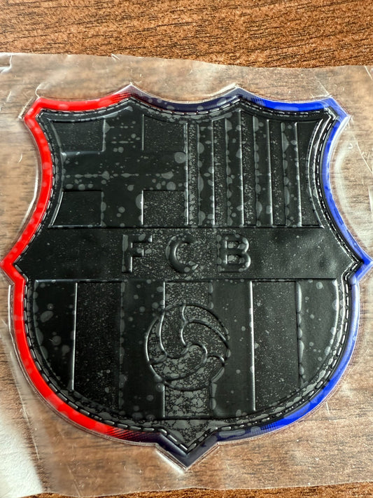 La Liga Barcelona Blackout Silicon Iron On Player Size Patch Badge