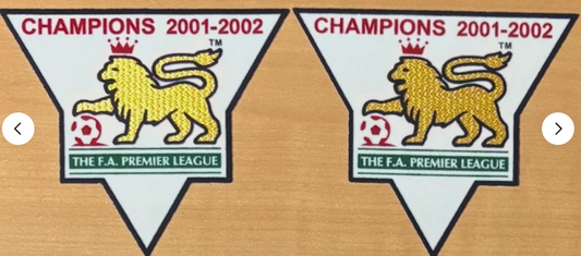 2001-2002 Champions premier league patch player size  Iron On Arsenal UK STOCK