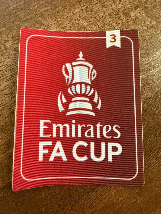 3 x Winners Fly Emirates Fa Cup patch player badge 2020-2021 West Ham Wednesday