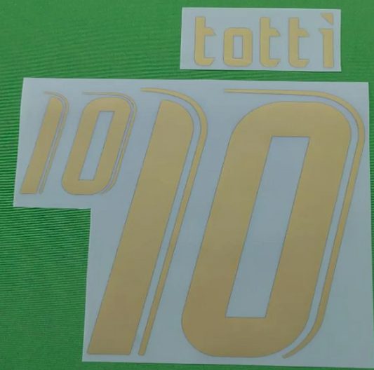 Totti #10 World Cup 2006 Italy Home Player Size  Nameset Football