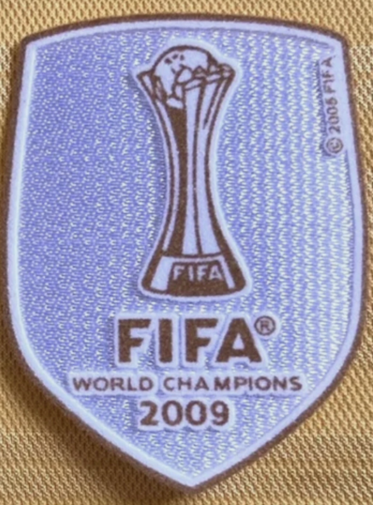 Club World Cup 2009 Champions Patch Set patch player size Iron On Barcelona