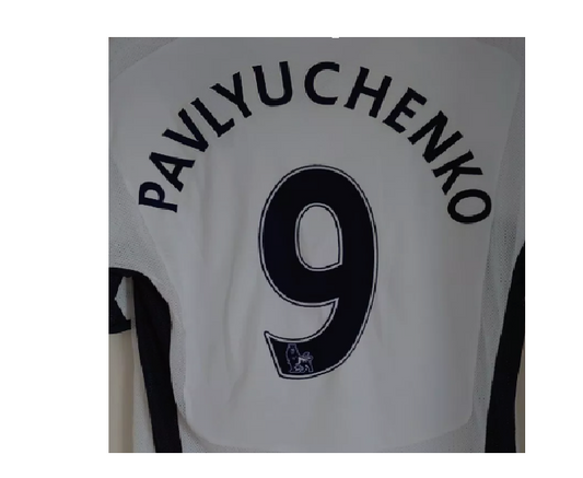 2007-2013 Pavlyuchenko 9 Tottenham spurs  EPL NAME AND NUMBER SET, Home Away UK