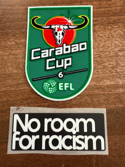 Carabao Felt Cup 6 winners patch player size  Iron On Heat 2025 Manchester Utd