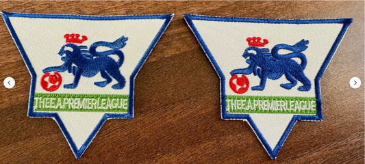 1992-1993 premier league embroidery patch player size  Iron Heat football shirt