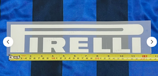 Pirelli Inter Milan Sponsor Patch White PLASTIC Repro Football Shirt Palmerias