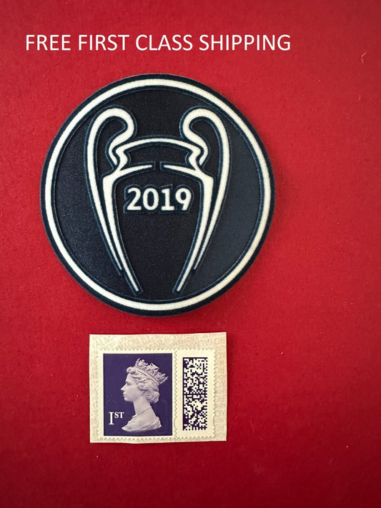 2019 winners Champions League player size  Iron On Heat Press badge Liverpool