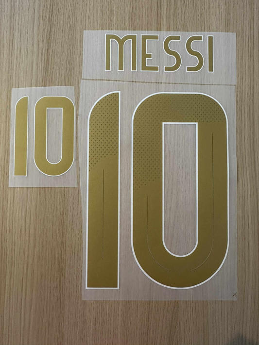 Messi #10 Argentina 2024-2026 Home Player Size  Nameset Football