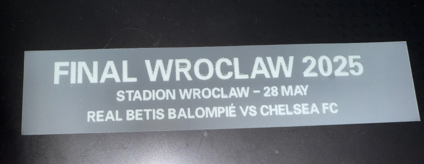 Europa Conf League Final Match Detail 2025 Football Shirt Patch Chelsea Betis