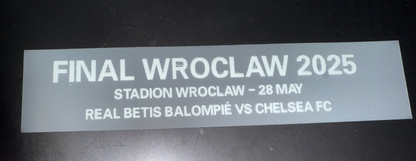 Europa Conf League Final Match Detail 2025 Football Shirt Patch Chelsea Betis