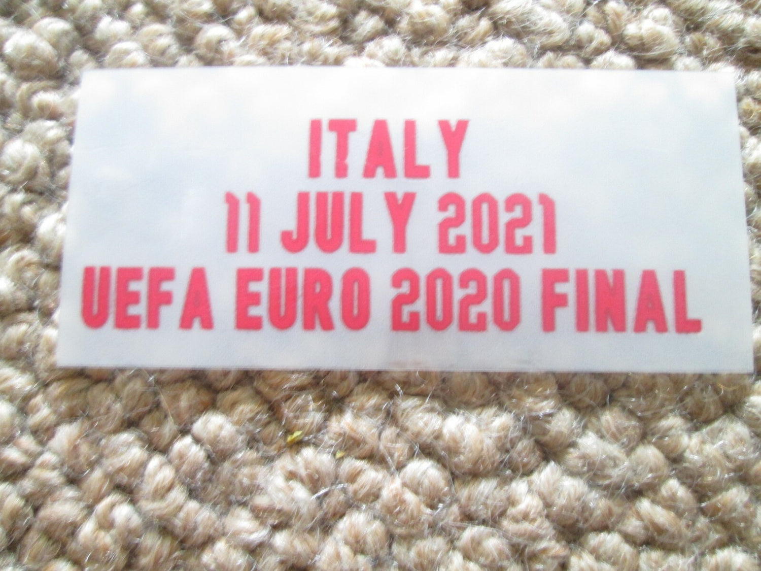 Euro 2020 21 Final Detail Patch England player size iron badge Italy UK STOCK
