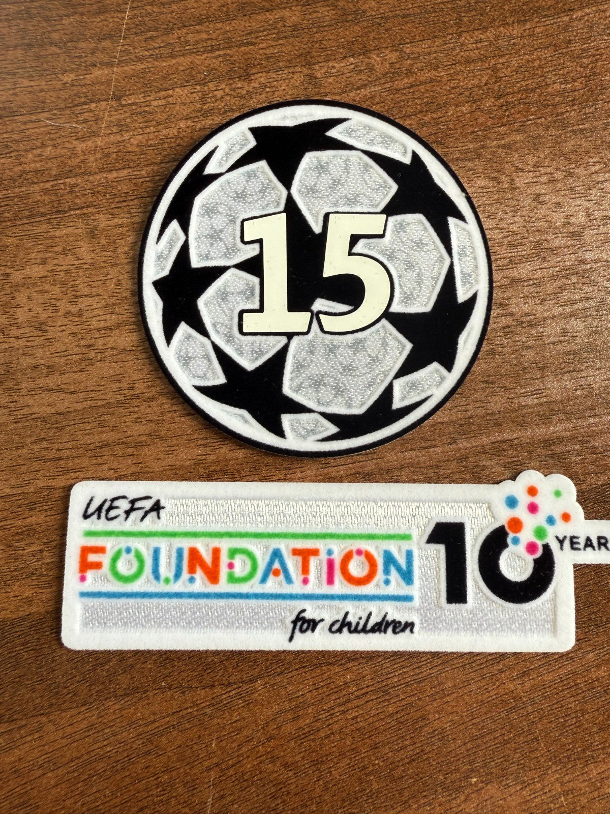 Real Madrid 2025-2026 Champions League 15 Winner Patch Heat press Player Size