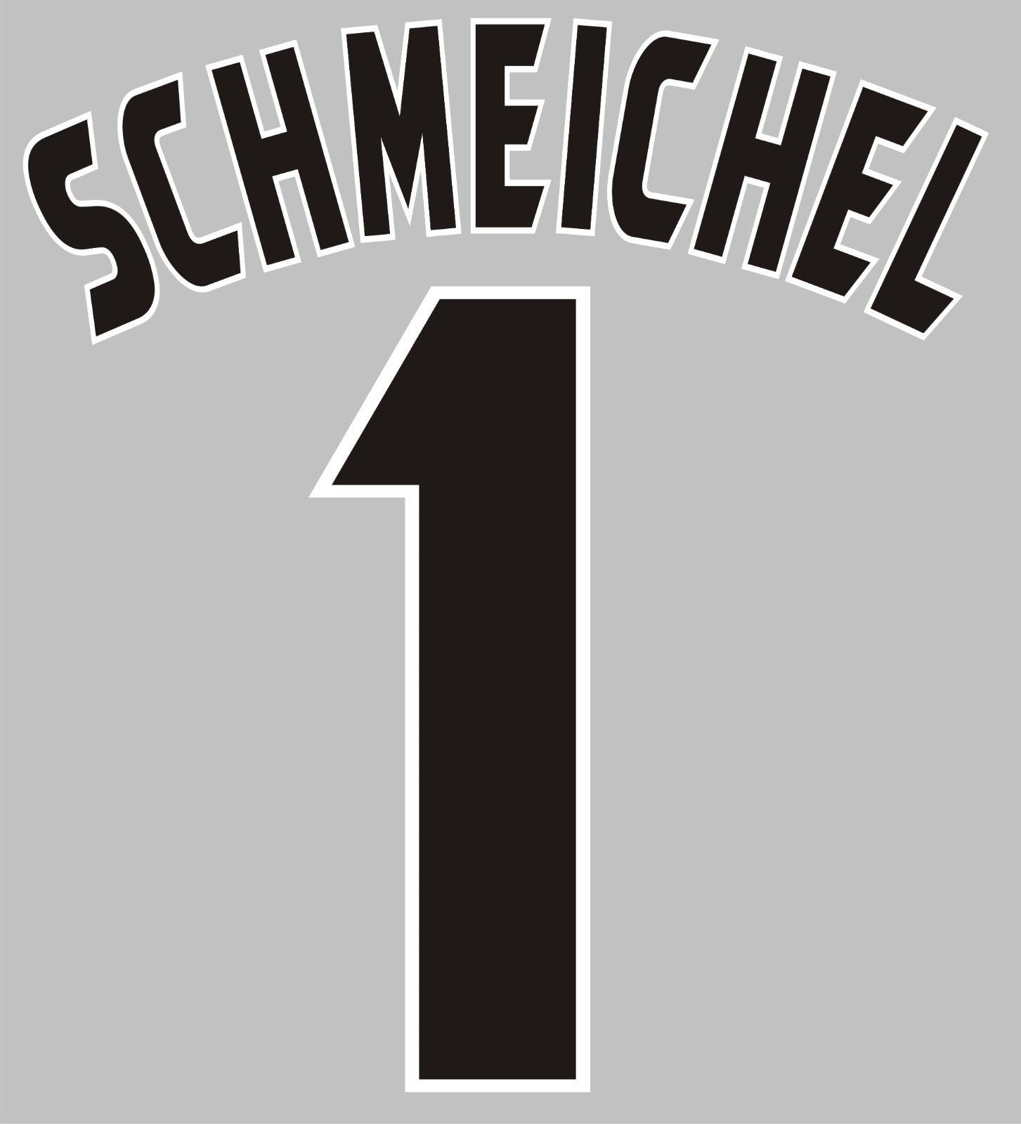 Schmeichel #1 1998-2000 Manchester United Felt Player Champions League Nameset