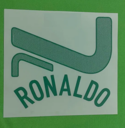 PORTUGAL  Ronaldo 7 Away PLAYER SIZE World Cup 2010 Nameset