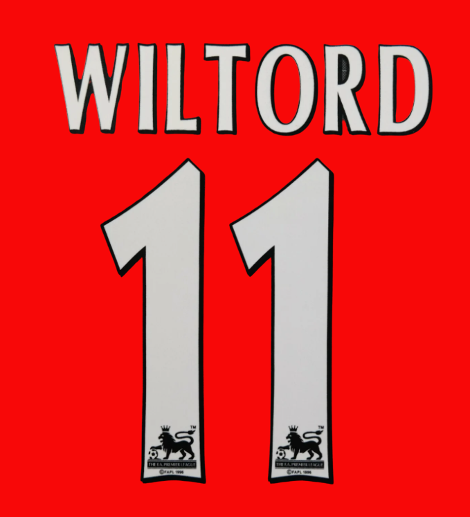 Wiltford #11 1997-2006 EPL Player Size Premier League White Nameset  Arsenal