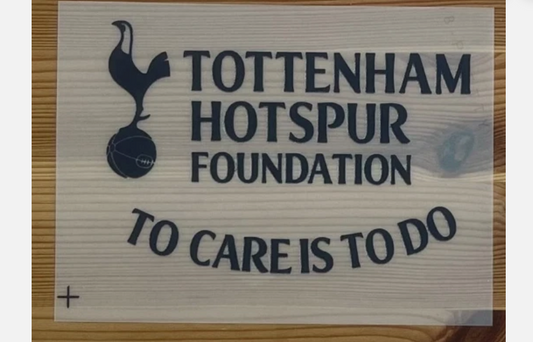 2025 EUROPA LEAGUE To Care To Do patch Spurs Tottenham Home PLAYER SIZE