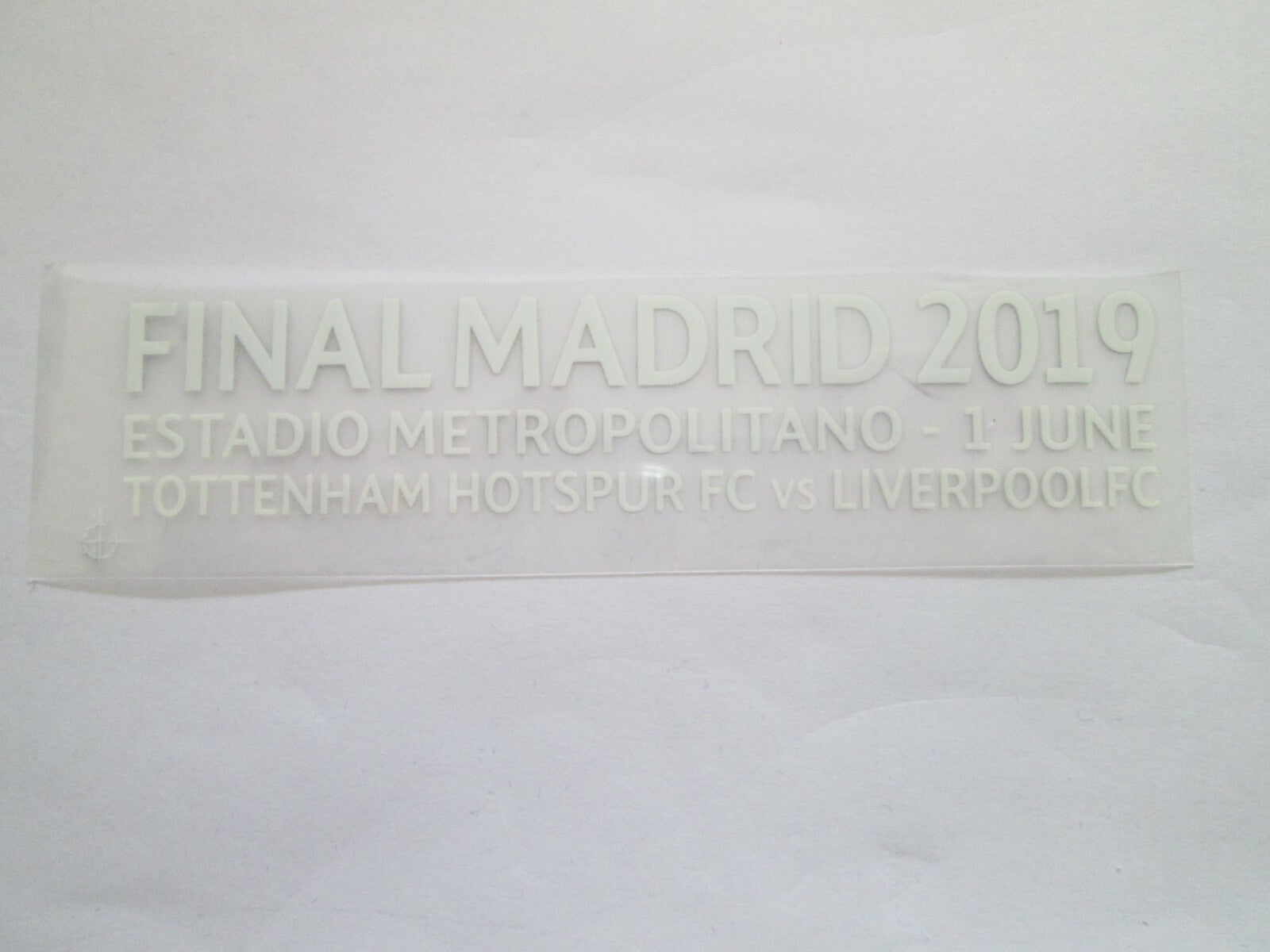 Champions League Final Detail Transfer 2019 player size Iron On Liverpool badge