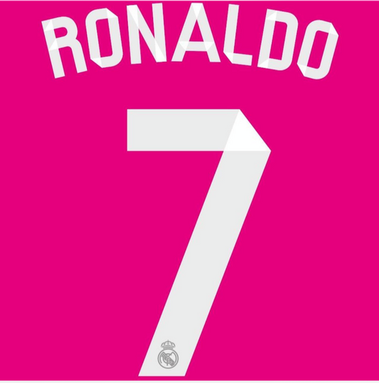 Ronaldo  #7 2014-2015 Real Madrid  Player Size  Nameset UK stock