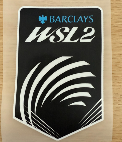 2025-2026 WSL 2  WSL2 Womens Super league player size Iron On Heat UK Patch