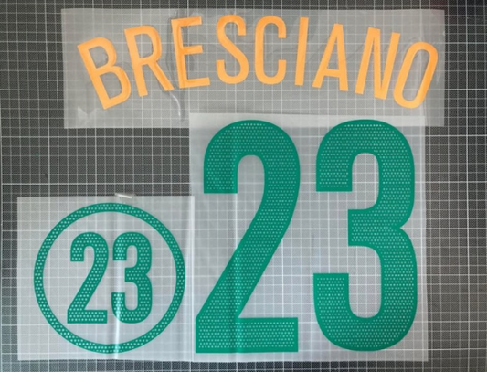 Bresciano #23 Australia 2004 Home Player Size  Nameset Football