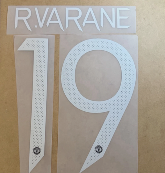 R.Varane #8 2022-2024 Player Size EPL Home Nameset Manchester United