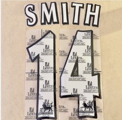 Smith #14 Manchester United 2004-07 EPL Player Size Premier League felt Nameset