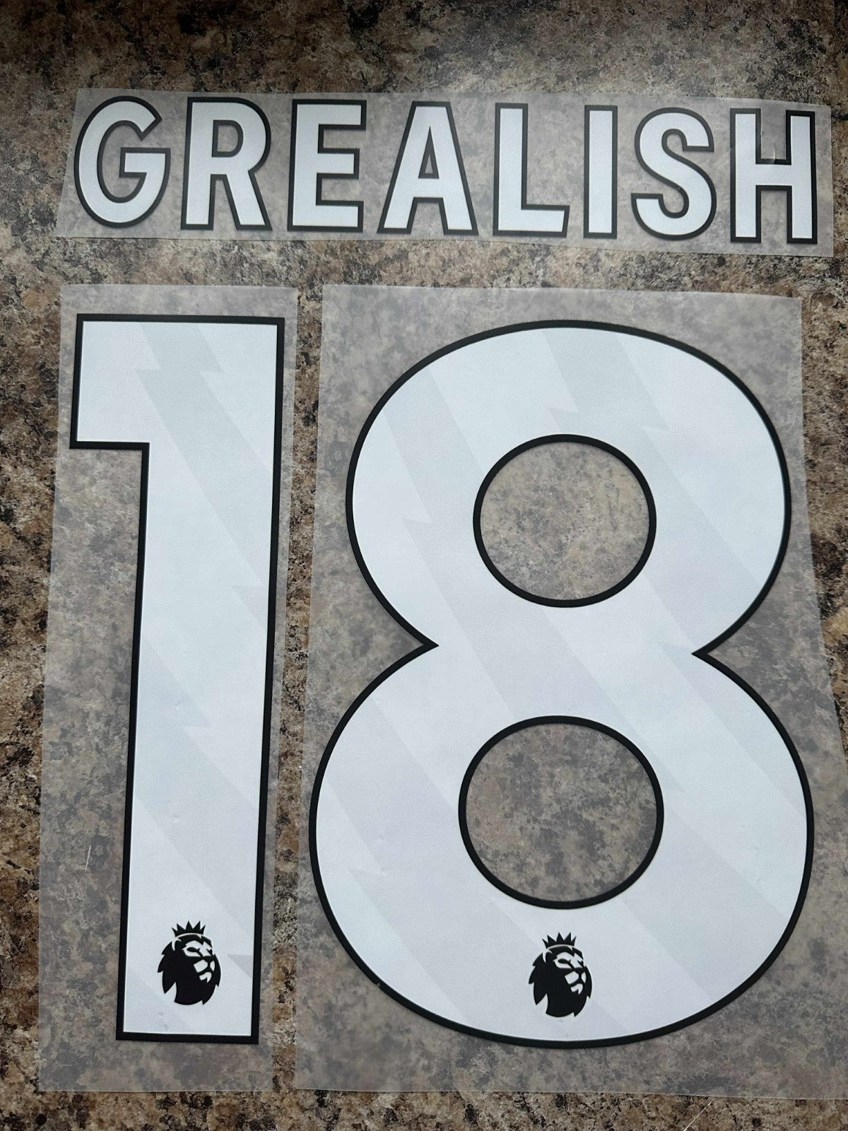 GREALISH 18 EVERTON 2025-2026 HOME PLAYER SIZE WHITE NAMESET Premier League