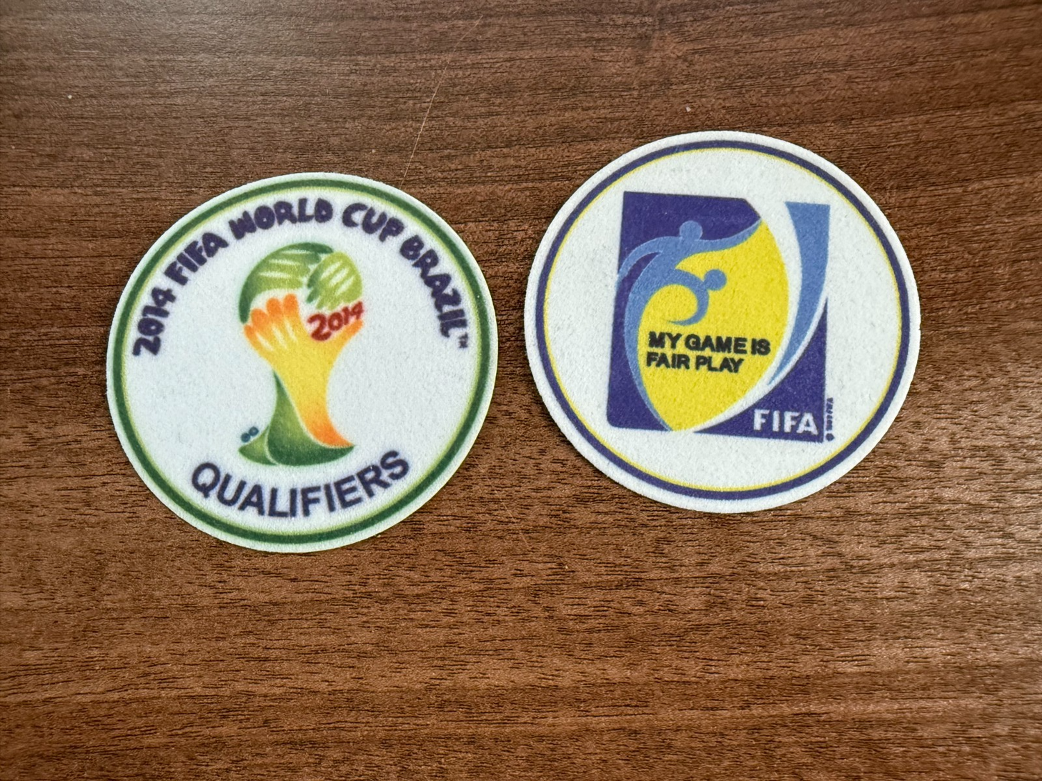 2014 World Cup Brazil Qualifier patch player size  Iron On Heat Press SET