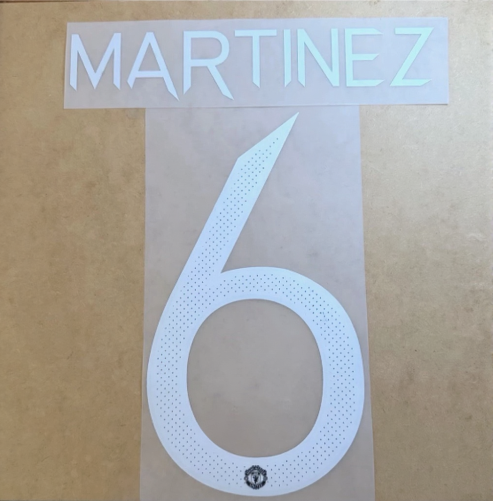 Martinez #6 2022-2024 Player Size EPL Home Nameset Manchester United