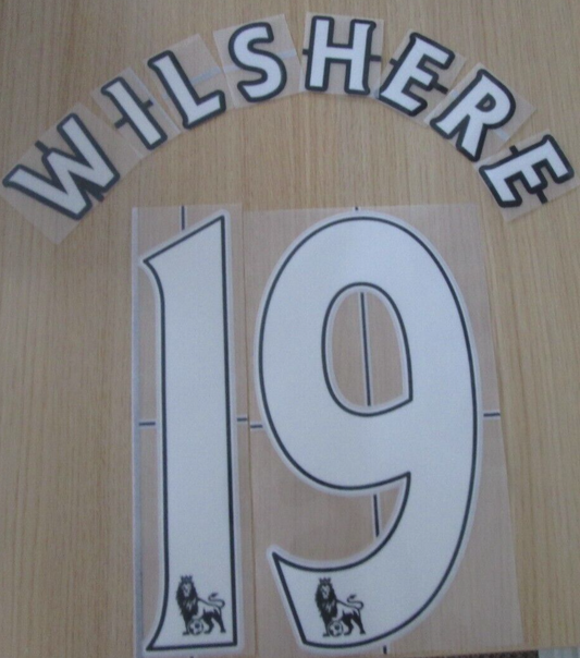 Wilshere #19 2008-2012 EPL Player Size Premier League Nameset Arsenal UK