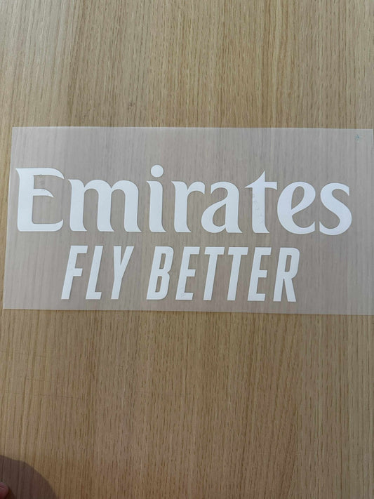 Arsenal Real Madrid FRONT Sponsor Patch white Plastic Repro  Football Shirt