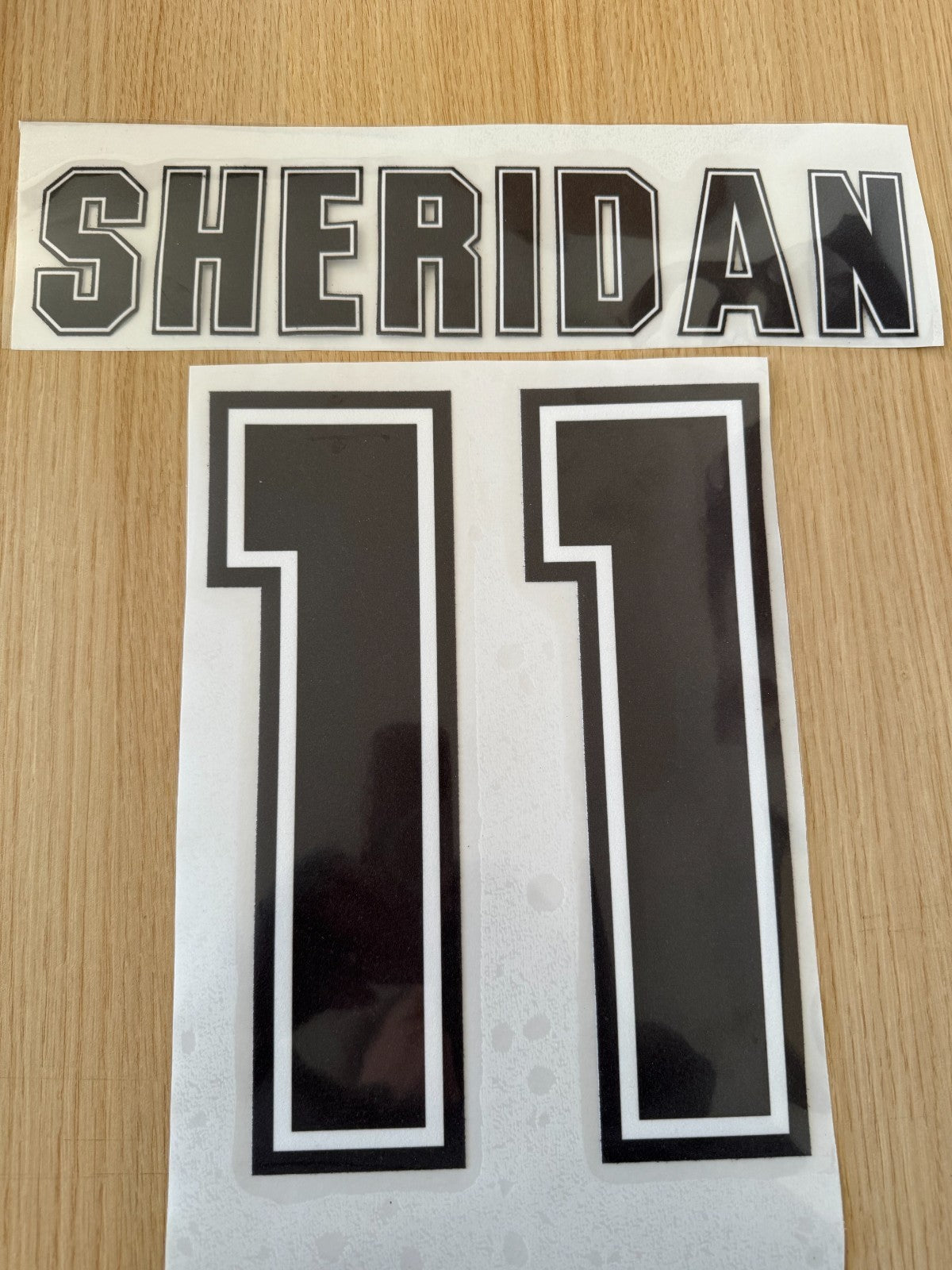 Sheridan 1995-1997 Sheffield Wednesday Home  Felt Player Premier League Nameset