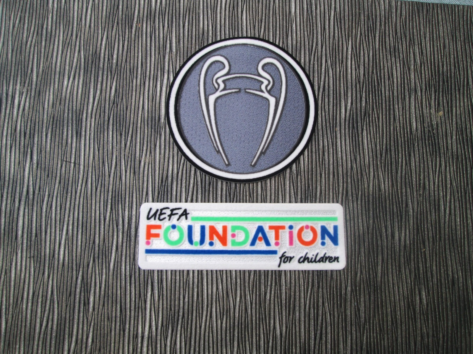 Champions League Trophy Winner 2022 2023 patch player size Foundation UK STOCK