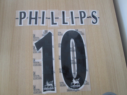 Phillips or Quinn 1998-2007 Sunderland Player Size Premier League Black Nameset