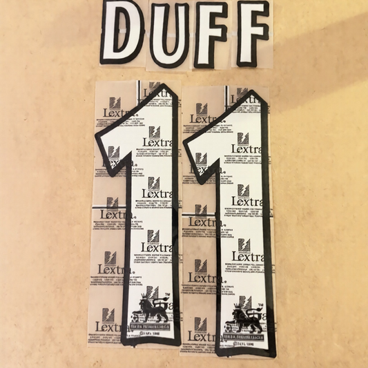 Duff #11 1997-2007 Player Size Premier League White Nameset Chelsea UK STOCK