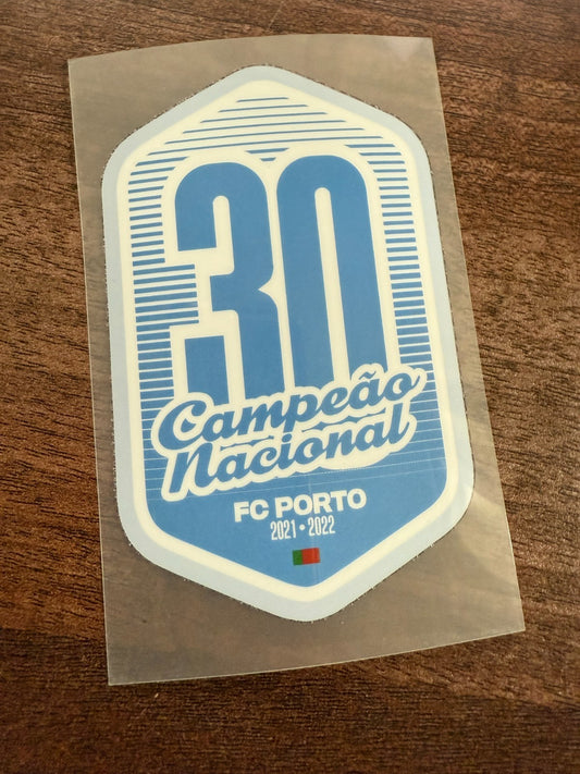 2021-2022 30 Champions Porto player size Iron On Heat Press badge portugal patch
