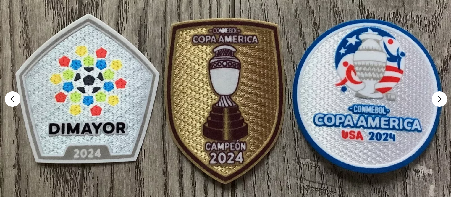 Copa America 2024 Argentina patch player size  Iron On Heat Press badge UK STOCK