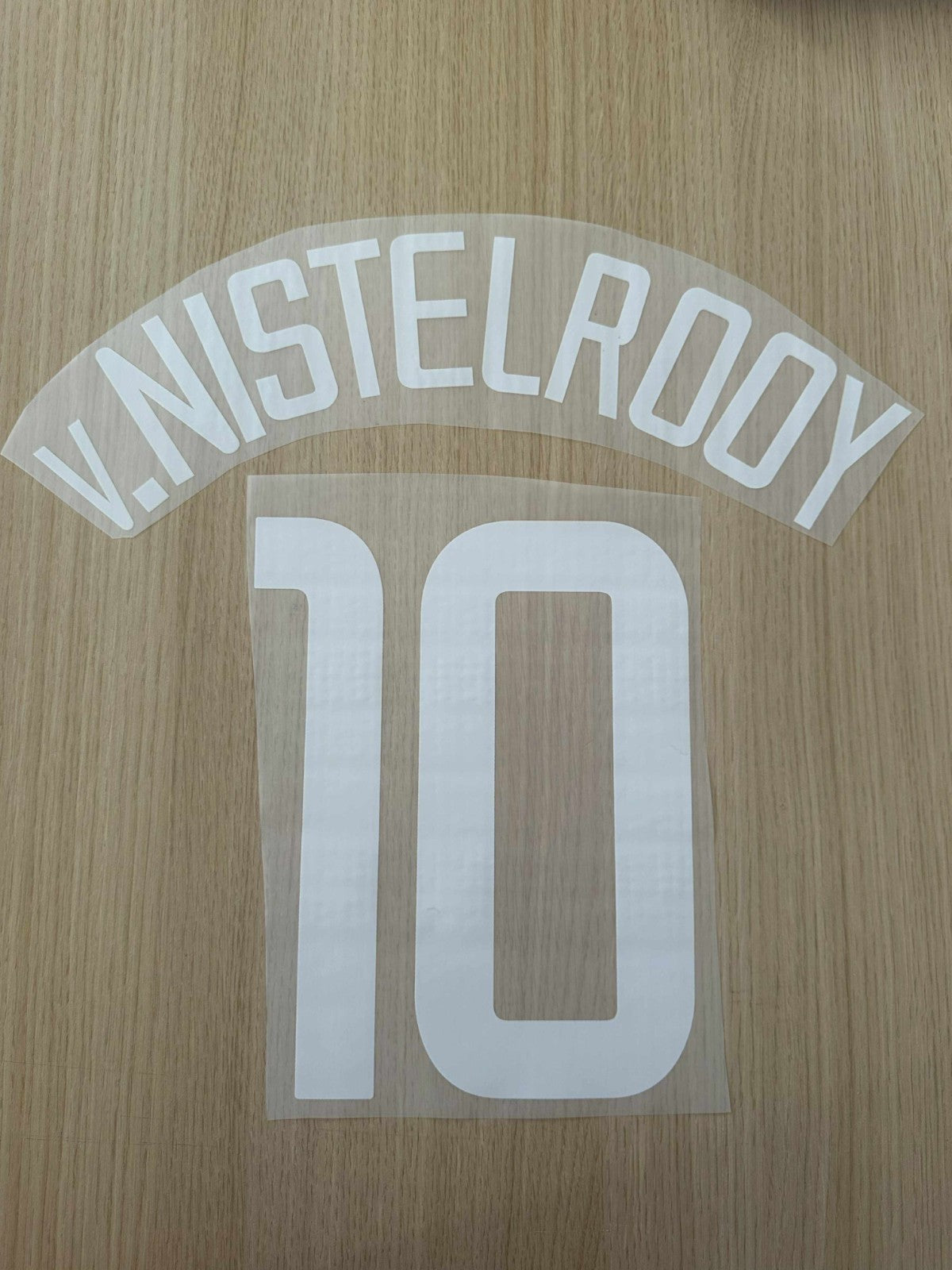 V.Nistelrooy 10 2002-2004 CL NAME AND NUMBER SET, Home Manchester united UK