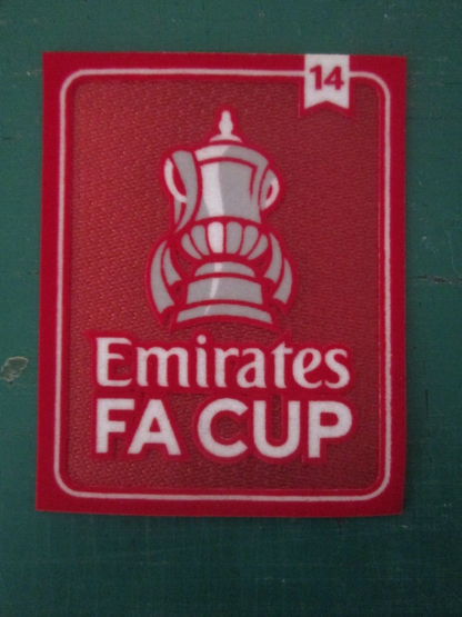 14 Arsenal x Fly Emirates Fa Cup patch player size  Iron On badge 2025 patch