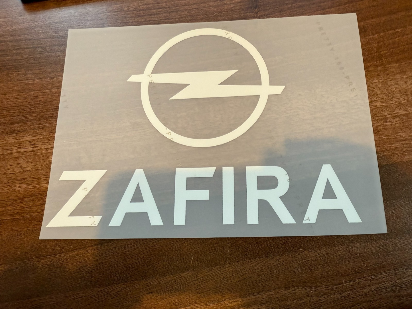 Zafira AC Milan Sponsor Patch White PLASTIC Repro for Football Shirt