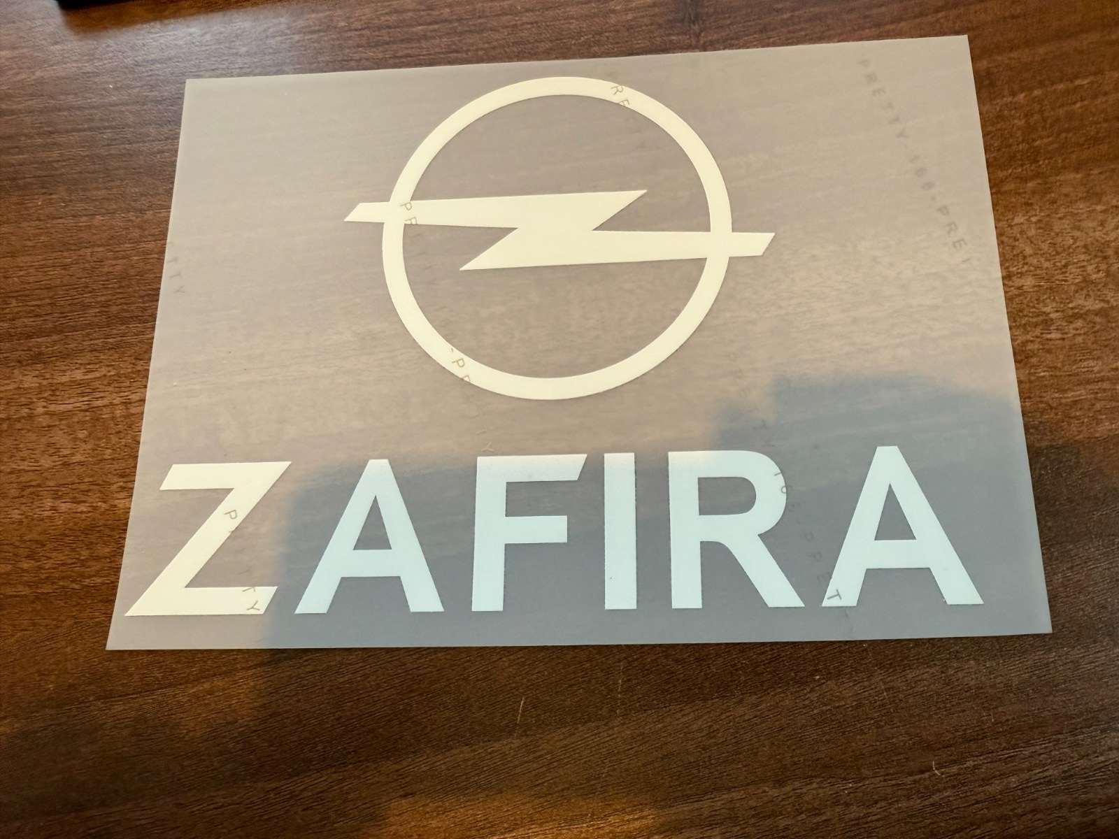 Zafira AC Milan Sponsor Patch White PLASTIC Repro for Football Shirt