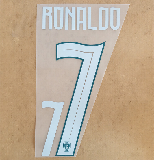 Ronaldo #7 Portugal  2025-2026 Home Player Size  Nameset Football