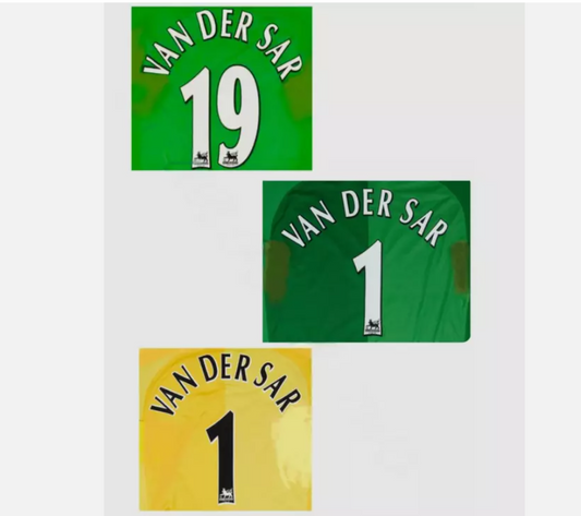 Van Der Sar 1  CHOOSE 2007-2014 EPL nameset Goalkeeper Manchester united UK